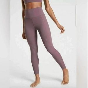 Athleta Volcanic Violet Rise Up Rib 7/8‎ Tight XS